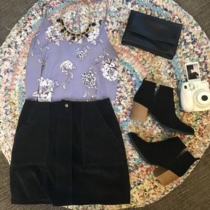 Purple floral tank top!